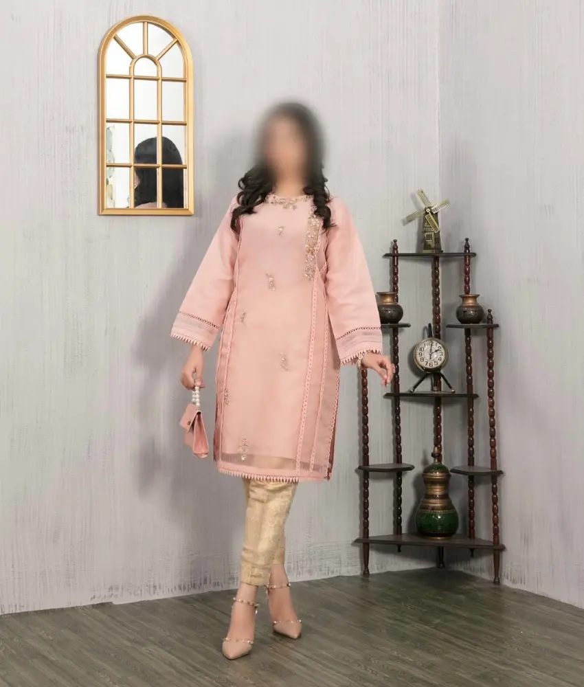 Tawakal Womenswear Kurta (Shirt) | Best Party Wear kurta - Ready Made Reguler sizes Intricate Embroidered Organza Fancy kurta (top)