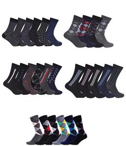 Findfashion Men's Cotton Rich Casual Wear Comfortable Winter Warm Suit Socks For Gents One Size Fits All Shoe Size UK 6-11/EU 39-46/US 7-12