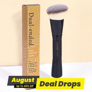 Double-ended Makeup Brushes, Multifunctional Cosmetic Brush for Foundation, Blush, Loose Powder, Contour, Makeup Blending Brush Complexion Brush, Concealer Brush, Soft Beauty Brush, Makeup Products Accessories, Makeupbrushes, Synthetic Makeup Brushes