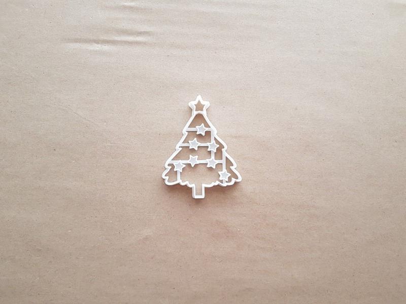 Christmas Tree Star Xmas Shape Cookie Cutter Dough Biscuit Pastry Fondant Sharp Stencil Bauble Decorations Decorate Plant 1