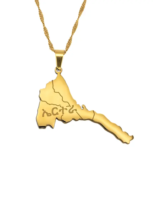 Eritrea Map Necklace 0