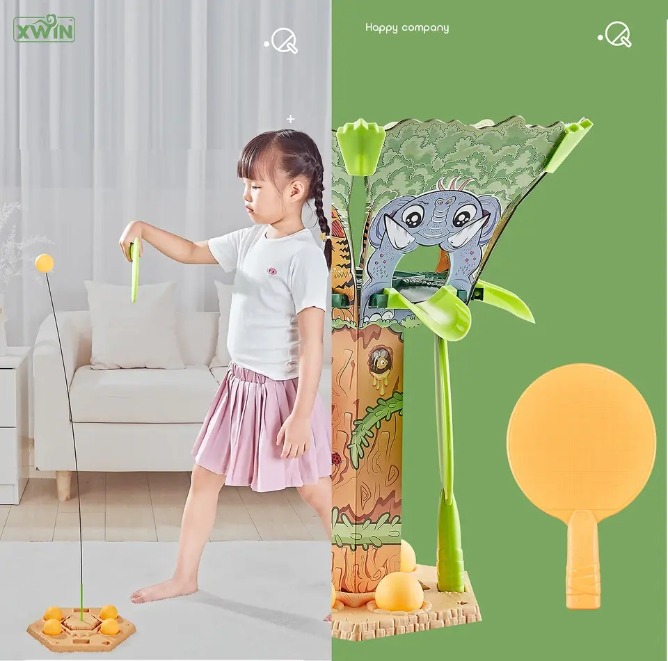 Ping Pong Tree Tennis Sport Play Set Ball Game Series, Table Tennis Game