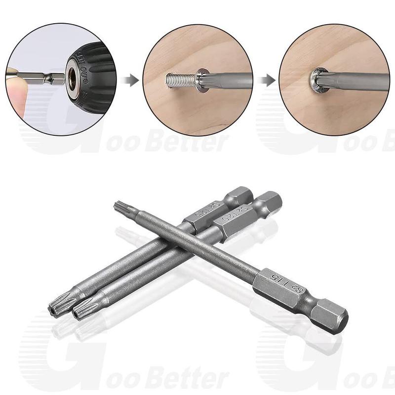 Product Introduction of 11PCS S2 Steel Torx Screwdriver Bit Set For Secure Screw  holding Compatible with Various Power Tools 11