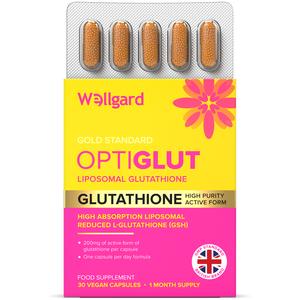 Wellgard Optiglut Liposomal Glutathione GSH Women's Skin Care Beauty Supplement 30 Vegan Capsules 1 Month Supply