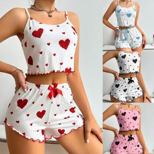 Sexy Women's Tanktop Cami Vest Short Lingerie Pj Pyjamas for Mothers Day Mom Gift - Lounge wear, Womens wear, Sleeveless, Home wear, Ladies Sleepwear, Sweet Heart Night Gown, Valentine Lovers Gift, Casual Cozy Home Suit Comfort Loungewear