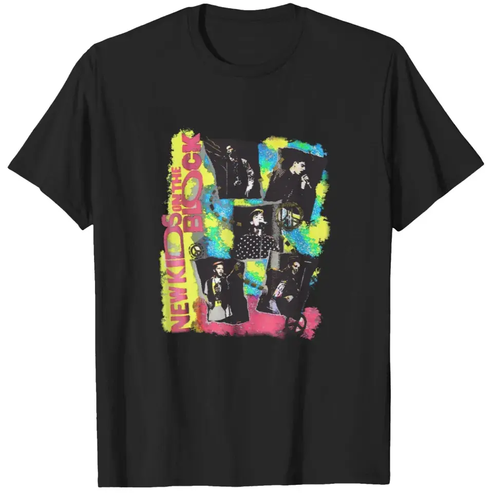 Vintage NKOTB New Kids On The Block Tour Unisex T-shirt S-5XL Multicolor