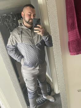 Product Review of New Men's 2 Piece Logo Printed Running Jogging Hooded Tracksuit from S**x 0