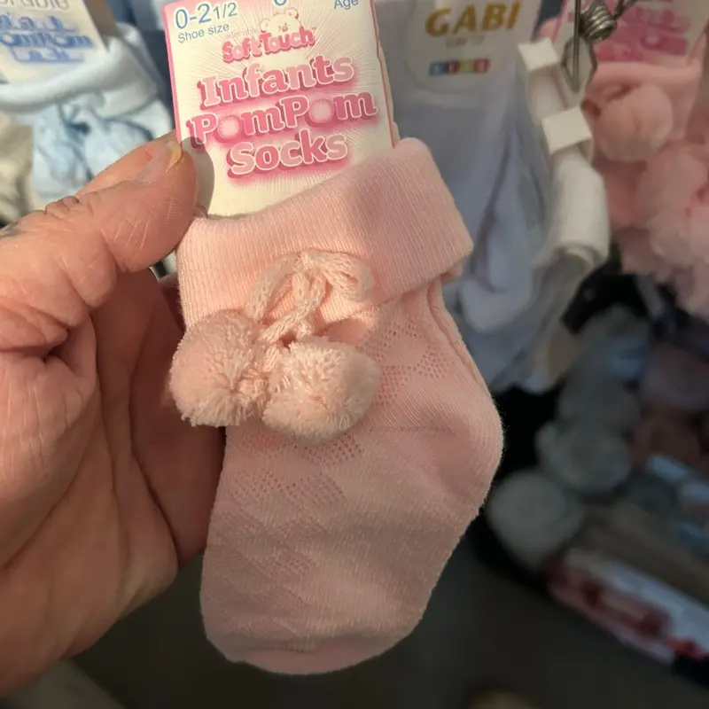 Baby’s Pom Pom socks
