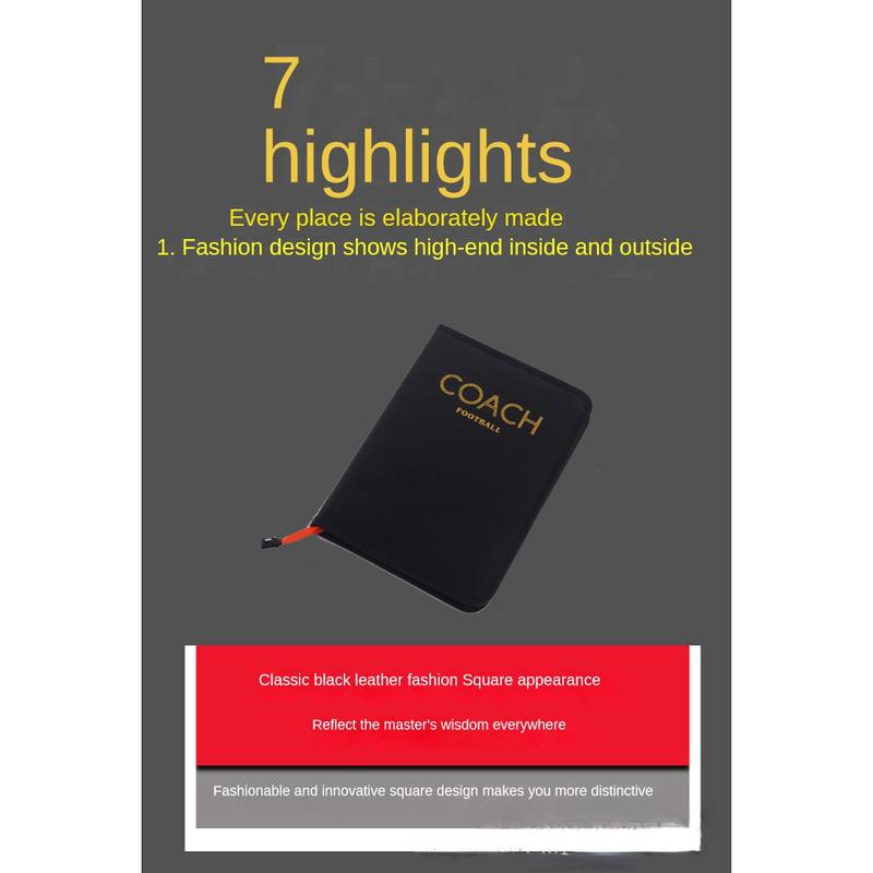Coach Tactical Board Magnetic Zipper Football Tactical Board Coach Tactical Board Foldable Strategy Board with Pen Clipboard Hot 7