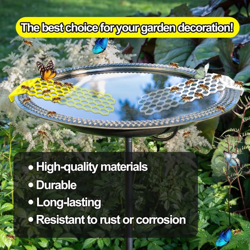 2-Pack Plastic Bee Watering Station, Floating Insect Waterer for Garden Pollinators, Bee and Butterfly Water Feeder for Bird Baths, Hydration Ladder for Bees and Beneficial Insects 5