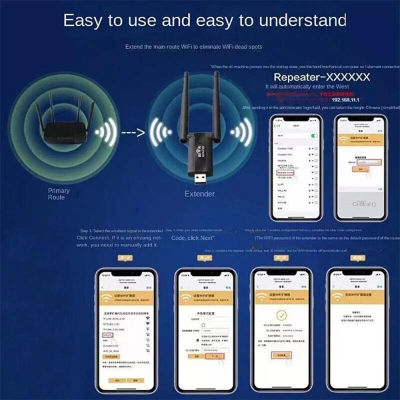 Product Introduction of 300Mbps WiFi Signal Extender Range Repeater Booster Internet Amplifier Router UK 8