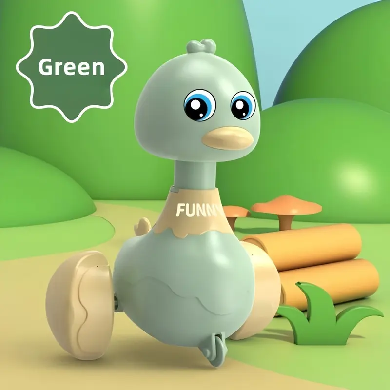 ORACEGRA   One Piece Press-and-Go Little Duck Car Toy with an Animal Theme - Operated Manually without Batteries, Crafted from Multicolored Plastic. A Perfect Gift for Christmas and Birthdays. 6