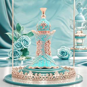 Blue Floral and Fruit Notes Perfume for Women, French Floral Perfume Oil Refreshing Fragrance for Daily Wear Dating Office, Elegant Captivating Scent Fragrance for Gifts, Valentine's Day Gift for Girlfriend, Eau De Parfum