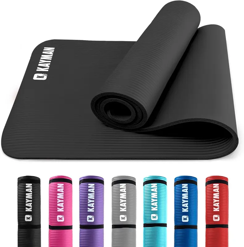 Extra Thick Foam Exercise Mats for Pilates, Stretching, Resistance Workout & Therapy 0