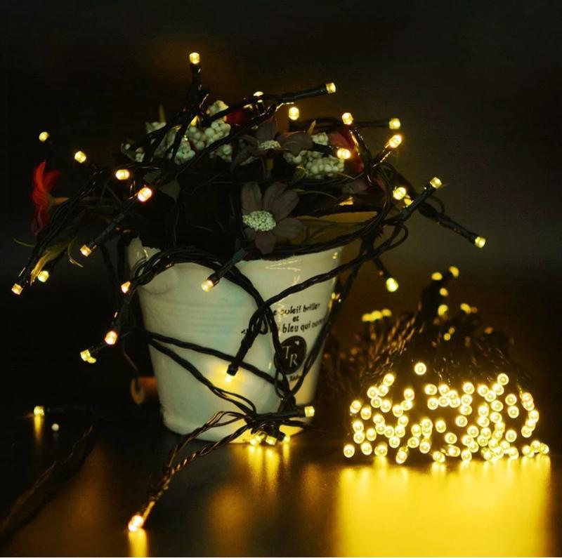Product Introduction of 50/100/200/500 LED Solar Power Fairy Garden Lights String Outdoor Xmas Tree Lamp 10