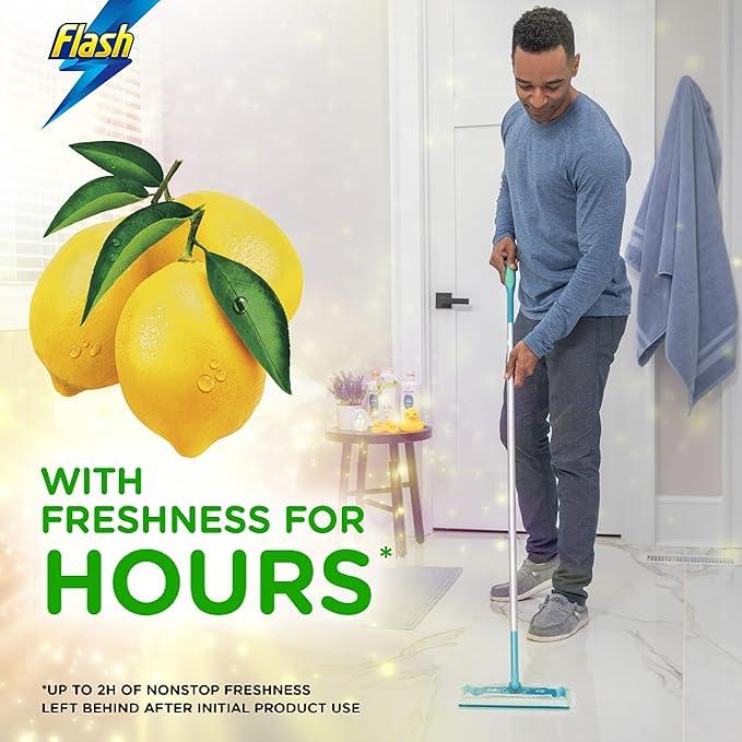 Flash Speed Mop Starter Kit with 1 Mop, 8 Wet Mopping Cloths & 16 Dry Sweeping Pads - No Bucket Required 5