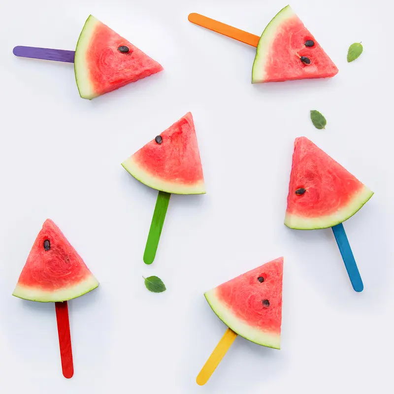 Vinsani 100 / 300 / 500pcs Coloured Wooden Lolly Sticks – Smooth Craft Popsicle Kids Lollipop Sticks - Perfect for Desserts (Ice Creams, Cakesicles, Lollypops), Kids DIY Art Project and Crafts – 11.2 X 1CM 6