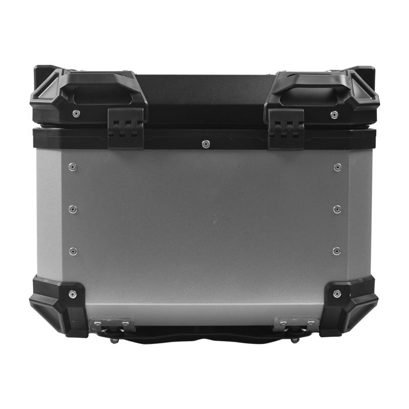 45L Motorcycle Top Box Aluminum XB45 Trunk Rear Tail Case with Base Plate & Lock 1