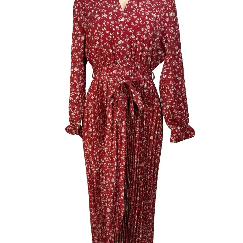 Long length dress in viscose materiall