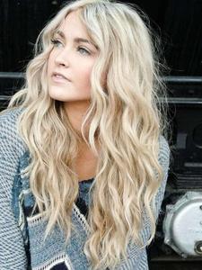 Long Straight Blonde Hair Extension, Gorgeous Fluffy Wigs, Human Hair Hair Extensions for Women & Girls