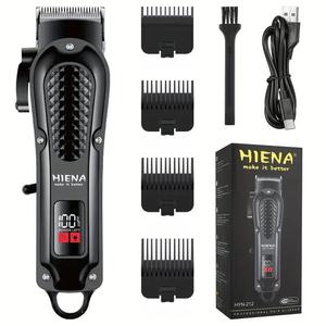 Rechargeable Electric Hair Clipper, Cordless Hair Clipper & 4 Counts Limit Comb & 1 Count Cleaning Brush & 1 Count Charging Cable, Hair Styling Tools, Comfort Men's Haircut Tool, Foil Shaver