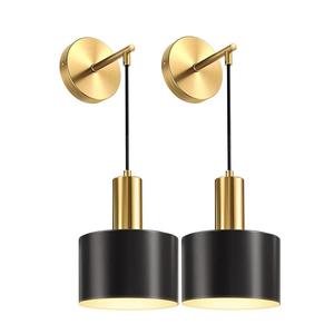 Battery Powered Wall Mounted Lamp, Wireless Charging Wall Lamp with Adjustable Light Bulb & Remote Control, Suitable for Bedroom, Living Room, Corridor, Led Wall Light