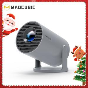 Magcubic Hy300 Pro Android 14 Projector, 290 Lumens WiFi 6 Bluetooth-compatible 5.4, Allwinner H726 Chip, 1280x720p 3D, Auto Keystone Correction, Home Theater Projector