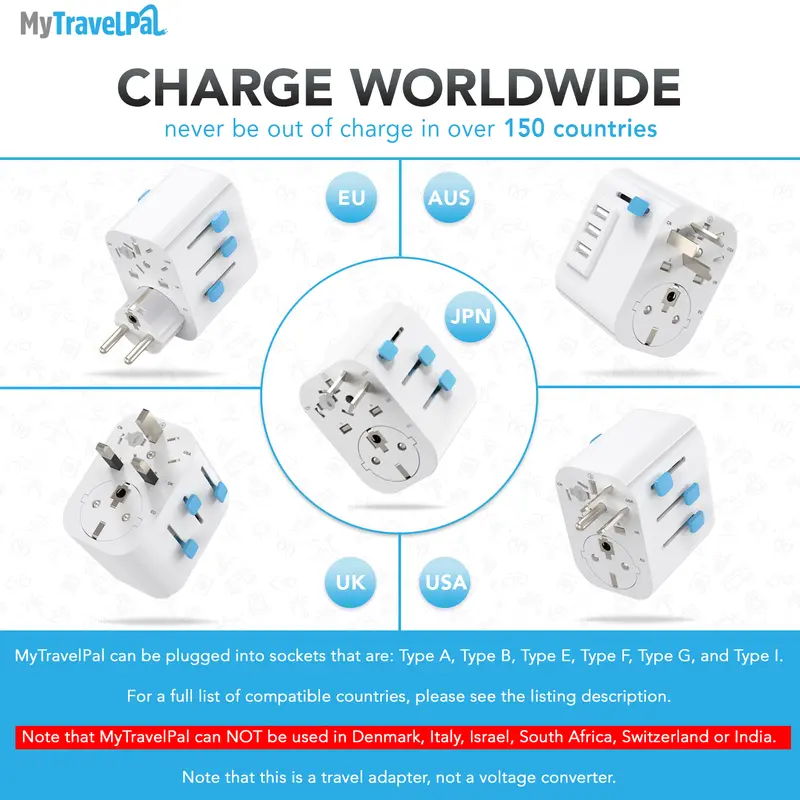MyTravelPal® Pro: Universal Travel Adaptor 1