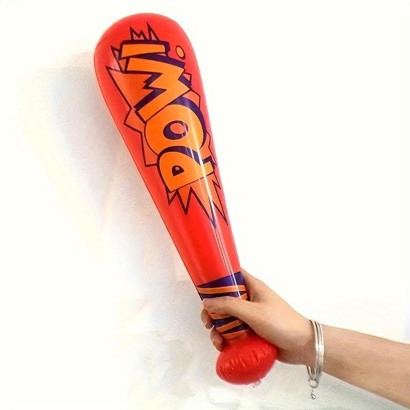 Fun Cartoon Inflatable Baseball Bat Toys - Perfect for Parties, Birthdays & Beach Outings - Durable PVC, Assorted Colors 6