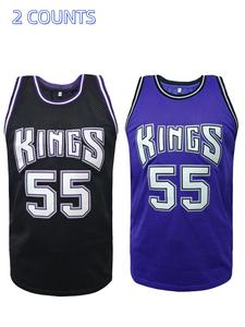 Men's Letter & Figure Embroidery Basketball Jersey, Casual Breathable Basketball Vest, Loose Basketball Top for Men, Basketball Clothing for All Seasons, Sportswear Clothing