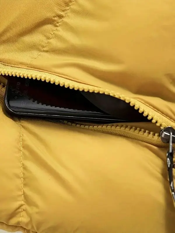 Warm Winter Vest, Men's Casual Zipper Pockets Stand Collar Zip Up Vest For Fall Winter 4