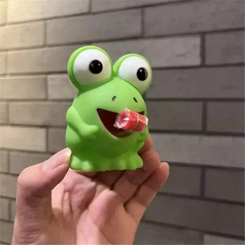 Children Creative Decompression Fidget Toys Pinch Frog Dinosaur Sticking Tongue Out Relieve Stress Toy Christmas Gifts For Kids 2