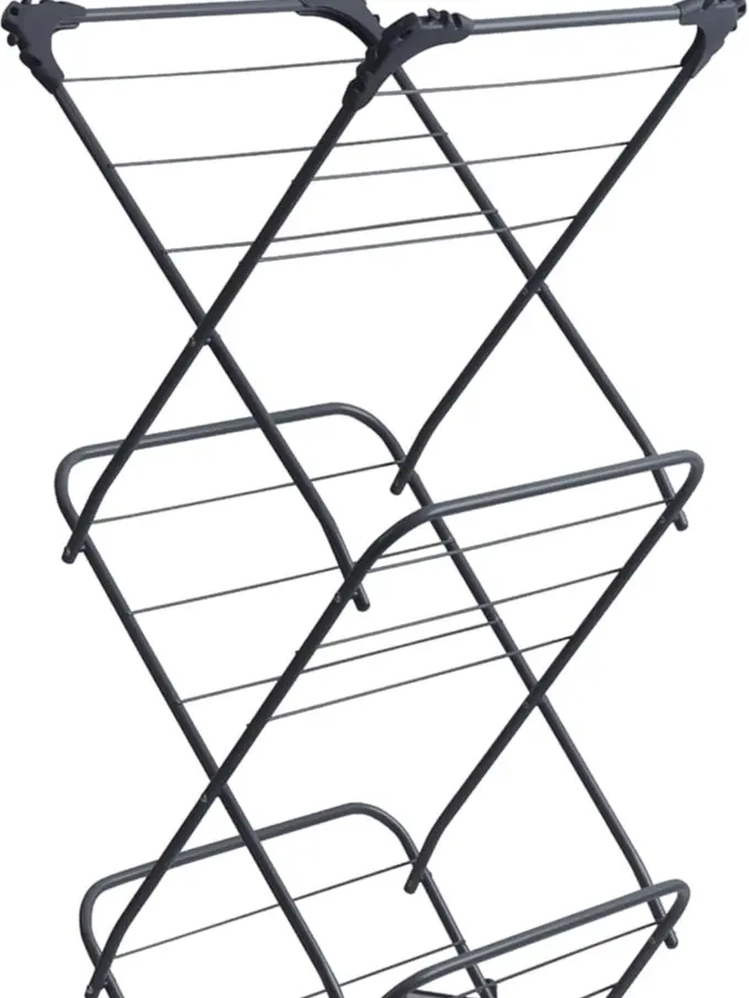 3-Tier Clothes Airer Dryer – 12m of Drying Space, 15kg Load Capacity, Lightweight & Portable with Non-Slip Feet. Durable, Space-Efficient Design for Fast & Reliable Home Drying. Easy to use Laundry Natural