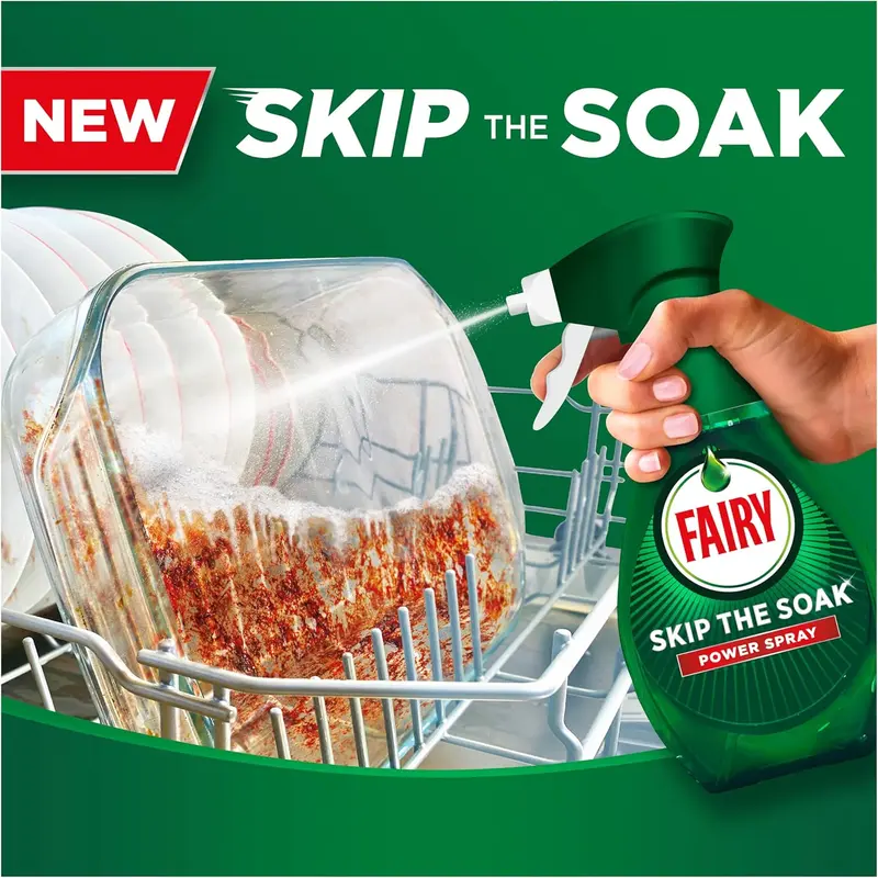 the Soak Dish Spray Kit, Lemon, 1.3L (650ml Spray + 650ml Refill), 100% Grease Removal for Dishes & Surfaces 3