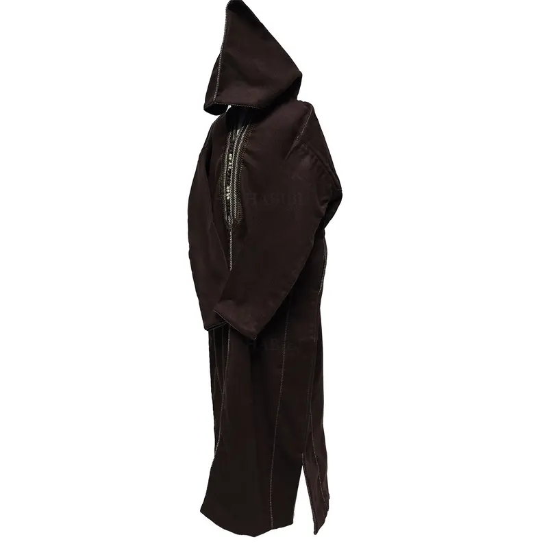 Kids Boys Cashmere Wool Thick Dark Brown Long Sleeve Moroccan Thobe Jubba 1
