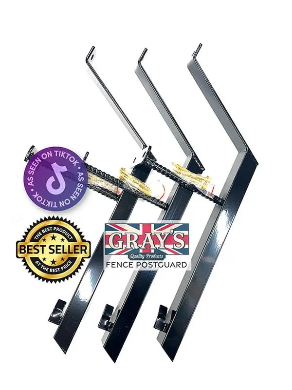 3 Value Bundle - Grays Quality Products Fence PostGuards - Protect & Secure Your Garden Fence Posts with this Durable Fence Accessory