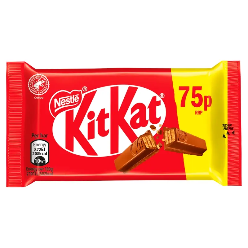Kitkat 4 Finger Chocolate Bars - Pack of 24 Bars - Bulk Chocolate Long Dated 1