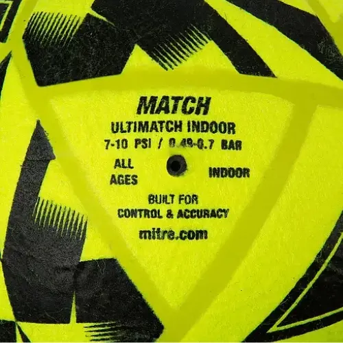 "Mitre Ultimatch Indoor Football – Yellow Cyclone Soccer Ball – Ideal for Recreation & Training – Perfect for Indoor Matches, School Sports, Clubs & Skill Practice – Durable & High Grip Design" 4