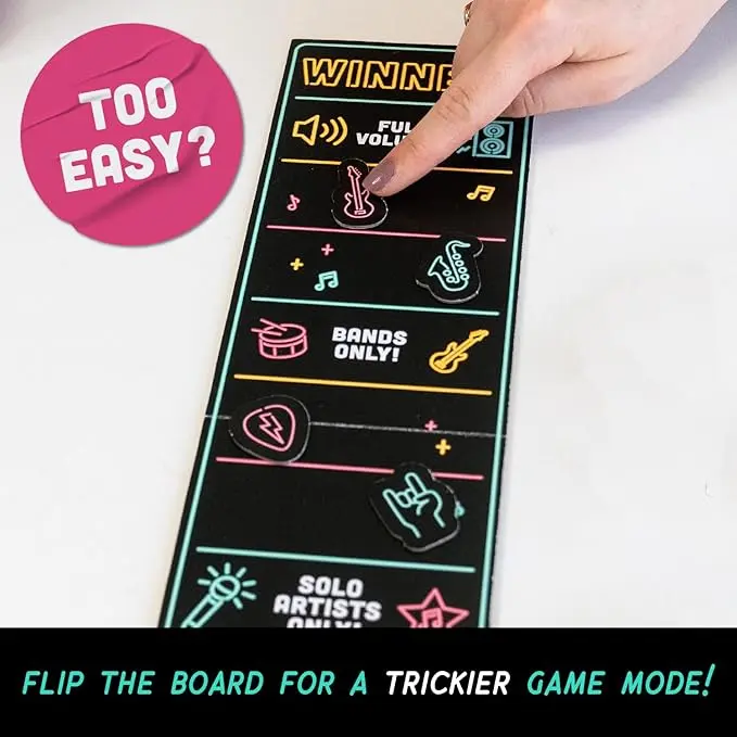 Grab The Mic – Family Karaoke Game, 8+ Year Olds, 2-10 Players - Board Game for Bad Singers with 250 Lyrics (125 Cards) for Hilarious Game Nights & Birthday Party 5