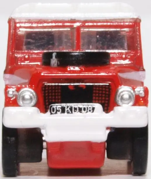 Oxford Diecast Land Rover Lightweight RAF (Red Arrows) N Gauge 1
