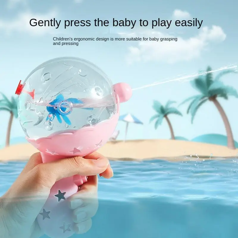 【RANTS BETTER】Water Gun Light Cartoon Spray Machine Bath Splashing Toys for Boys Kids Summer Outdoor Swimming Party Toy Children's Day Gifts 3