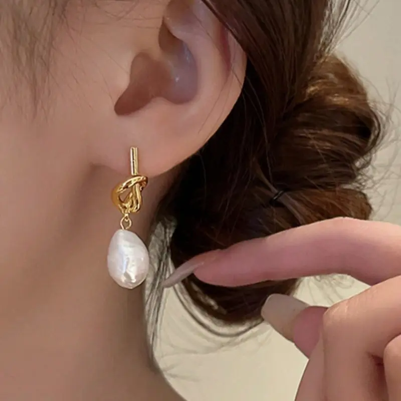 Knotted drop earrings, vintage and elegant knotted earrings 3