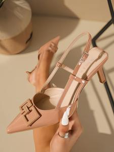Women's Elegant Fashionable High Heel Shoes, Classy Sandals, Trendy Minimalist Pointed Toe Heels, Stylish All-match Shoes for Daily Wear, Girl