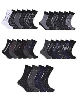 Findfashion Men's Cotton Rich Casual Wear Comfortable Suit Socks For Gents One Size Fits All Shoe Size UK 6-11/EU 39-46/US 7-12