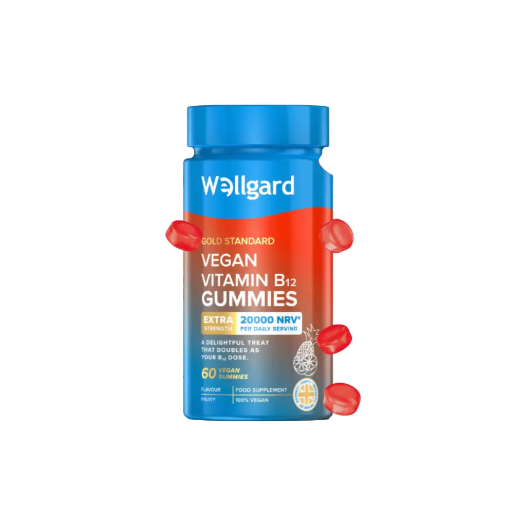 Wellgard Vegan Vitamin B12 Gummies - High Strength B12 Supplement for Energy & Immunity - Healthcare, Dietary creatine gummies