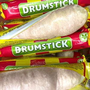 Drumstick Original Raspberry and Milk Chew Bar - Freeze Dried Sweets - Vegan, Vegetarian & Halal
