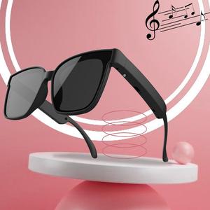 Wireless Smart Glasses, Rechargeable Music Glasses with Built-in Microphone for Hiking Indoor Outdoor Entertainment, Smart Glasses for Men & Women