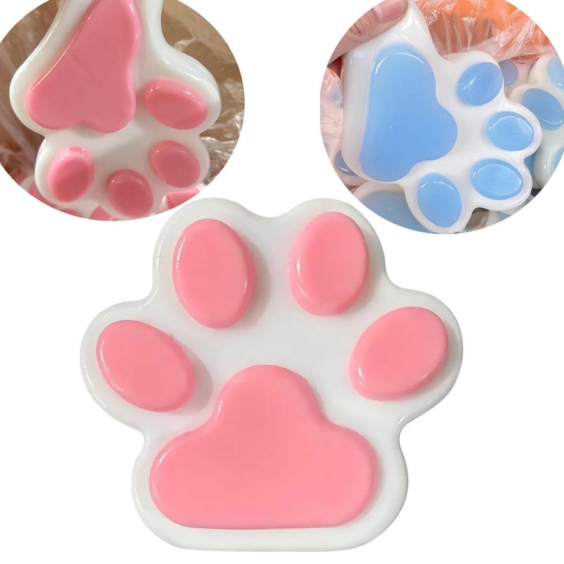 Relieve Stress And Release Small Toy Handmade Taba Big  Toy For Stress Relief ( Big )  Cat Paw Shape Cotton Candy Style 1