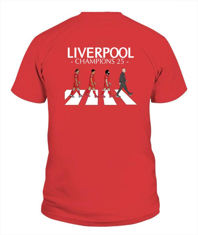 Liverpool FC 2025 League Champions (Back Print Version) T-Shirt, Unisex 100% Cotton Short Sleeve, Football Fan Gift Liverpool Players Tee, Top Streetwear 2