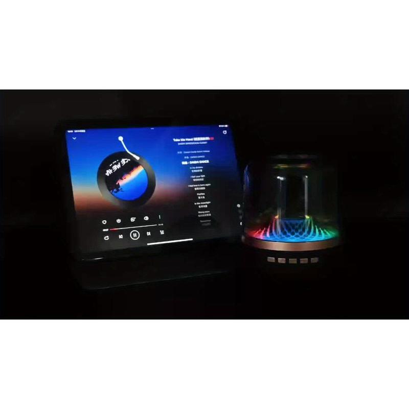 RISELDAJOR   Stereo Sound Wireless Home Speaker: 5W - 10W Power, Single Speaker, 18650 500mAh Lithium Battery, USB - C Charging, Push - Button Control, Table - Top Mounting, 5 Diamond - Effect Lighting Themes for Music Players 7